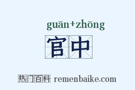 官中是什么意思的图片